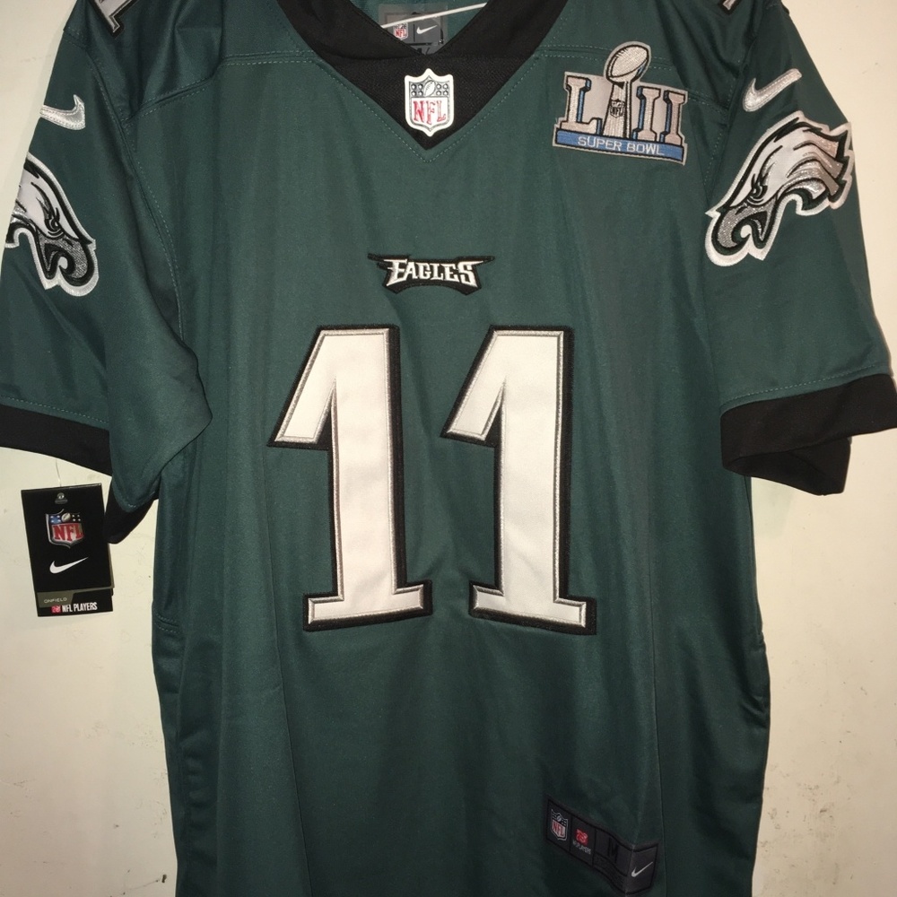 Carson Wentz Eagles Jersey w/ Super Bowl Patch